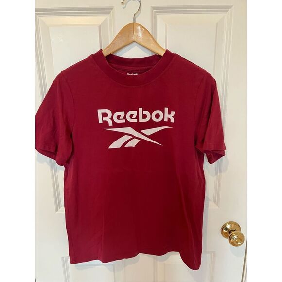 Reebok Tops - Reebok Fuschia Logo T-Shirt, Large